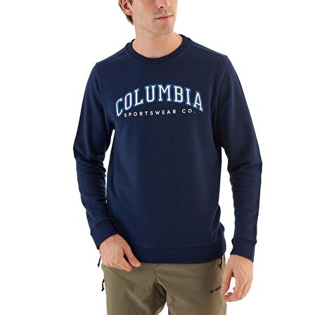 Columbia Csc M Collage Logo Lacivert Erkek Sweatshirt