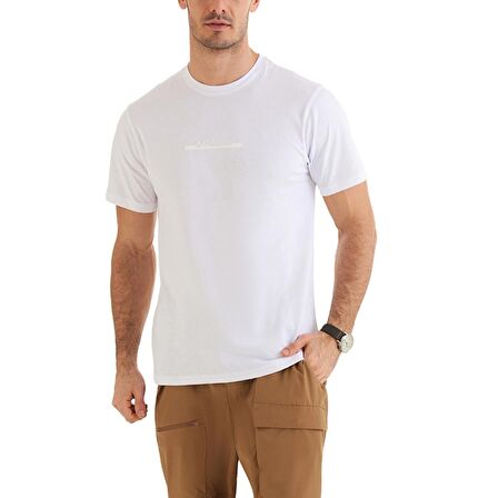 Columbia CSC Bar Split Graphic Kısa Kollu Erkek T-shirt Beyaz CS0121-100