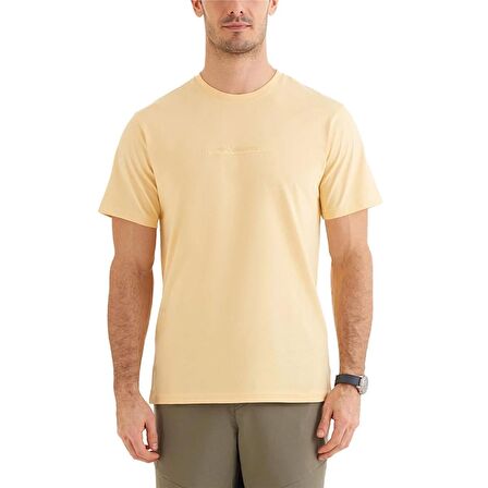 Columbia  Csc M Bar Split Graphic Ss Tee Sarı Erkek T-Shirt