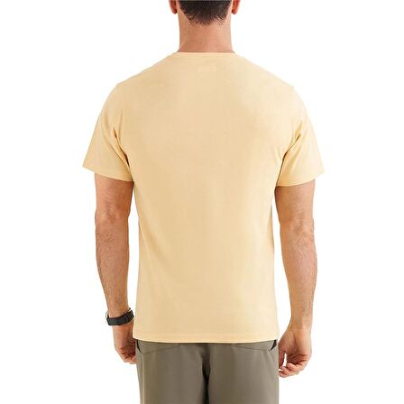 Columbia  Csc M Bar Split Graphic Ss Tee Sarı Erkek T-Shirt