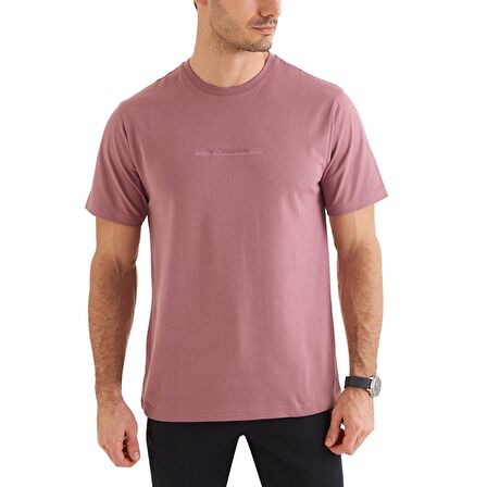 Columbia CSC Bar Split Graphic Kısa Kollu Erkek T-shirt Kırmızı CS0121-609