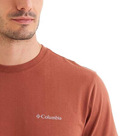 Columbia CSC M Basıc SM Logo Brushed SS Tee Erkek Tişört Siyah CS0282-229