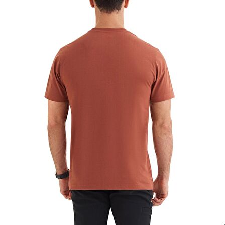 Columbia CSC M Basic Logo Brushed Erkek Kısa Kollu T-Shirt Ekru CS0287-229