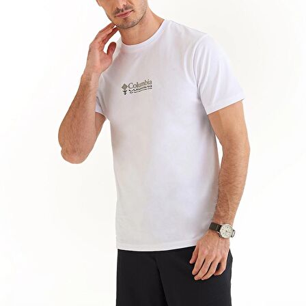 Columbia CSC Ripples Mini Erkek Kısa Kollu T-Shirt Beyaz CS0309-100