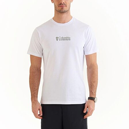Columbia CSC Ripples Mini Erkek Kısa Kollu T-Shirt Beyaz CS0309-100
