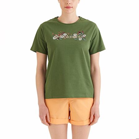 Columbia CSC North Cascade Kadın Kısa Kollu T-shirt Yeşil CS0366_352