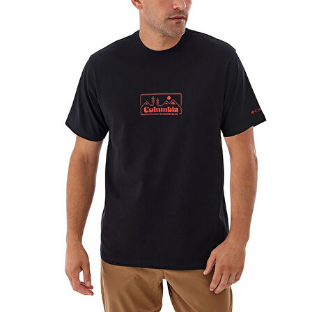Columbia Csc M Peaked Badge Ss Tee Erkek Kısa Kollu Tişört CS0397