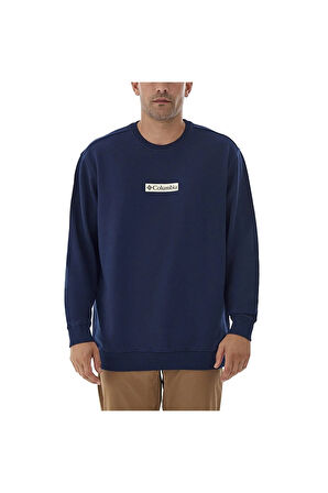 CSC Framed Puff Erkek Sweatshirt Koyu Lacivert CS0381-466