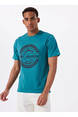 Columbia CSC Button Badge Erkek Kısa Kollu Tişört CS0387