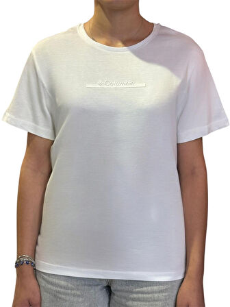 Columbia Kadın Beyaz Kısa Kollu T-Shirt T-Shirt
