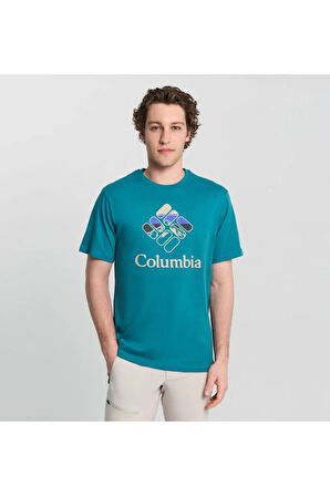 Columbia CSC M Heavenly Stacked Gem SS Tee Erkek Kısa Kollu Tişört CS0413
