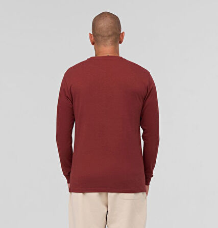 Columbia Csc M Basic Sm Logo Ls Tee Bordo Erkek Outdoor Tshirt CS0354 