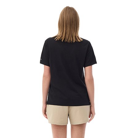 Columbia Csc W Splattered SS Tee Kadın Yuvarlak Yaka Tişört Siyah CS0490
