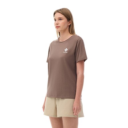 Columbia CSC Stacked Mini Gem Logo Kadın Kısa Kollu T-Shirt CS0316