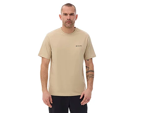 Columbia M illuminated Brand Ss Tee Erkek Günlük Tişört 9121061271 Krem