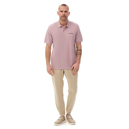 Cascade Range Solid Polo II Erkek Mor Outdoor Polo Yaka T-Shirt CS0214-556