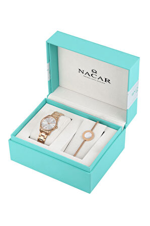 SAFİR CAM ROSE KADIN KOL SAATİ NC34-39B639-RSM-SET
