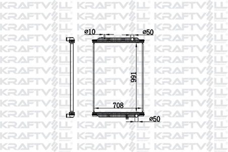 Renault Truck Motor Su Radyatoru Renault Premium DXI 430/450/460 Lander 430/460 > (991*708*48) Brazıng (mt) (cerce - Kraftvoll 08040039