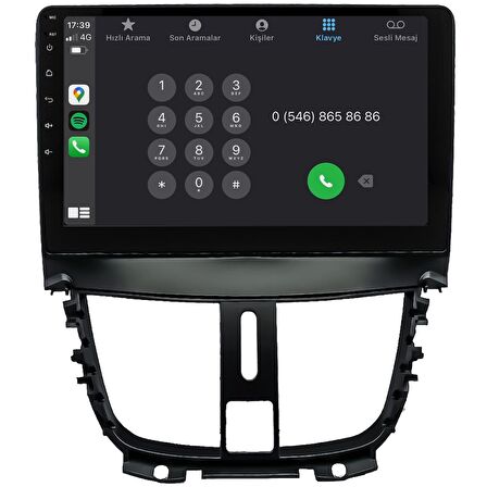 Peugeot 207 Android Multimedya Sistemi (2006-2012) CRV-4421XAA