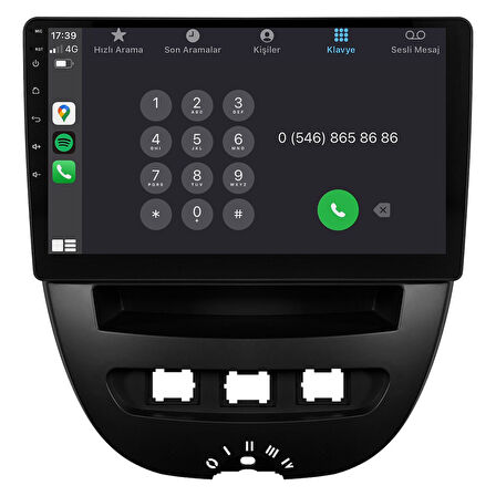 Peugeot 107 Android Multimedya Sistemi (2005-2014) CRV-4844XAA