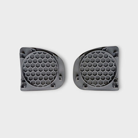 Renault Reno Twingo Gri Renk Torpido Hoparlör Kapağı Sağ Sol Çift Set Takım Oem: 7701206099