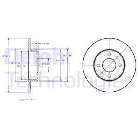 Tofas On Fren Aynası (diski) Uno 1,4 86> - Delphi Bg2313