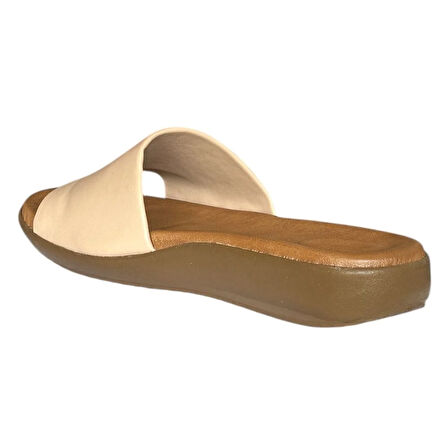 Cex 25Y TRV-9 Krem Kadın Günlük Terlik