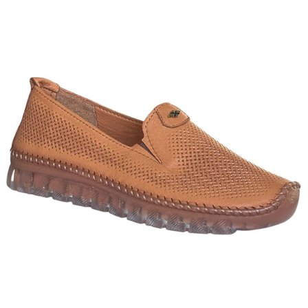 Cex 26Y NBL13 Taba Kadın Comfort Deri Ayakkabı