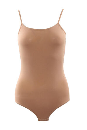 Kadın Pamuklu Alttan Çıtçıtlı İp Askılı Badi (5713) MAN5713