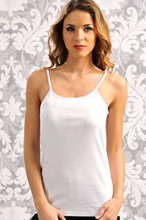 Kadın Pamuklu İp Askılı Atlet (8547) MAN8547