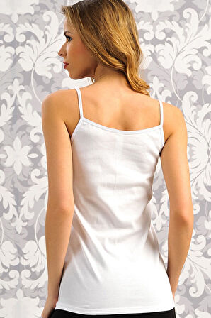 Kadın Pamuklu İp Askılı Atlet (8547) MAN8547