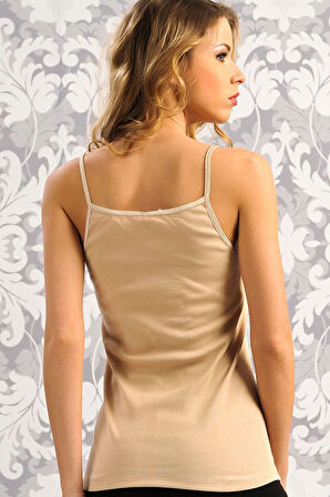 Kadın Pamuklu İp Askılı Atlet (8547) MAN8547