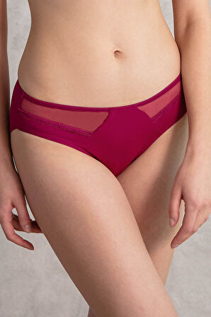 Kadın Mikro Kumaş Tüllü Slip (2779) MAN2779