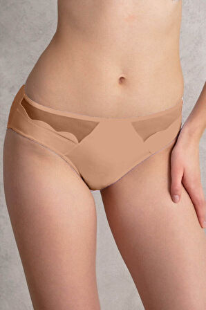 Kadın Mikro Kumaş Tüllü Slip (2781) MAN2781