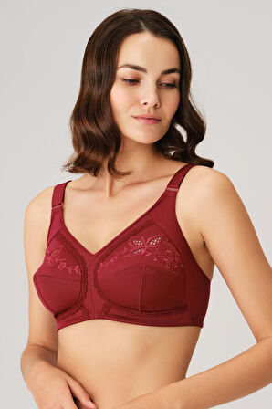 Kadın Balensiz Desteksiz Dolgusuz Toparlayıcı İşlemeli Küçültücü Sütyen (3776) MAN3776