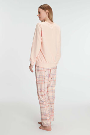 Anıl 11307 Pamuklu Kışlık Uzun Kol Kadın Pijama Takım MAN11307