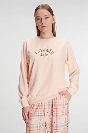 Anıl 11307 Pamuklu Kışlık Uzun Kol Kadın Pijama Takım MAN11307
