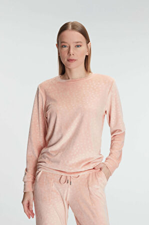 Anıl 11230 Bayan Uzun Kol Sweatshirt ve Pantolon Takım Pijama Takımı MAN11230