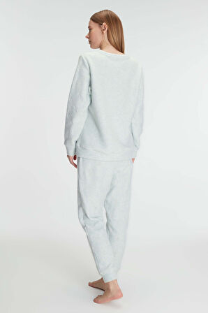 Anıl 11269 Kadın Uzun Kol Polar Pijama Takımı MAN11269