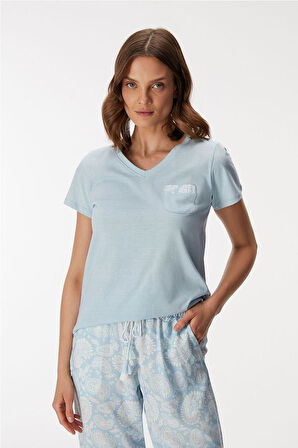 ANIL MAN11351 Kadın T-Shirt ve Pantolon Takım