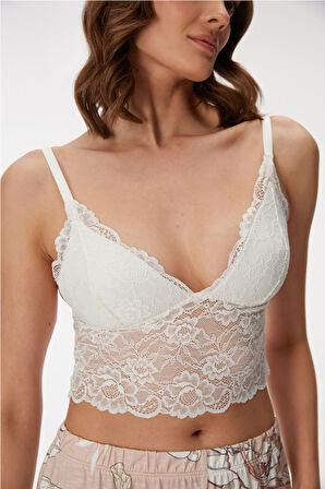 11398 Kadın Sabahlık, Bralet ve Pantolon Takım MAN11398