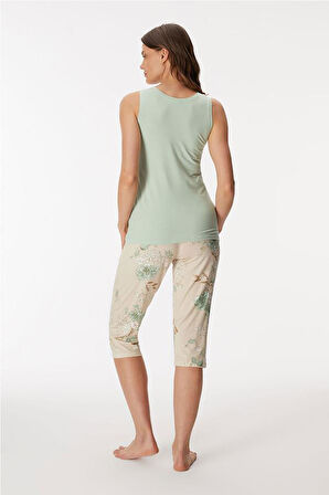 ANIL MAN11412 Kadın Atlet ve Kapri Pantolon Takım