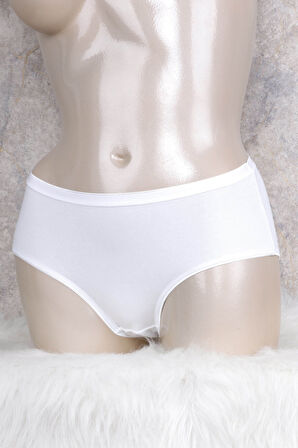 Kadın Pamuklu Orta Bel Geniş Bel Lastikli Slip (2677) MAN2677