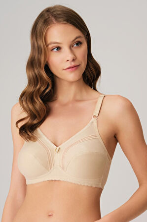 Kadın Pamuklu Balenli Desteksiz Dolgusuz Toparlayıcı Küçültücü Sütyen (3714) MAN3714