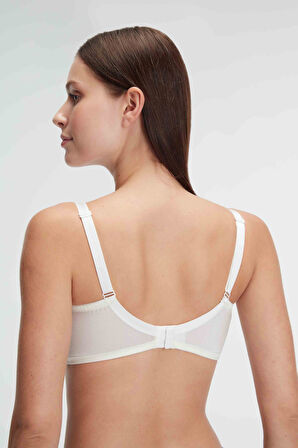 Kadın Balenli Desteksiz Dolgusuz Toparlayıcı Dantelli Küçültücü Sütyen (3633) MAN3633