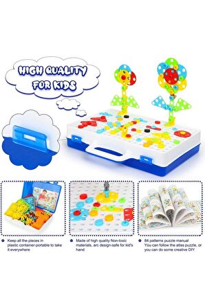 Oyuncak Matkaplı 3d Yaratıcı Tamir Seti Puzzle Eğitici