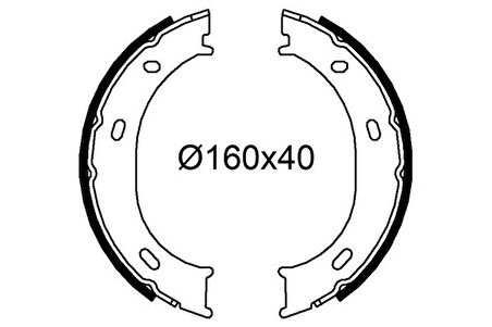 Mercedes Arka Fren Pabuclu Balata Lt 28 35 46 Sprinter 901 902 903 904 95>06 - Valeo 564269