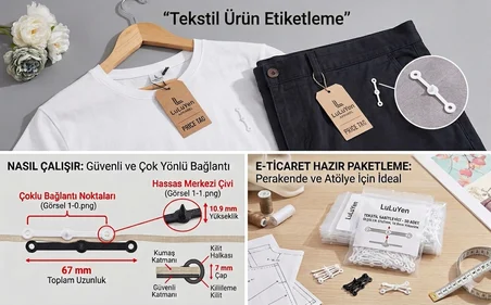 LuLuYeN Kırmızı 100 Adet Plastik Güvenlik Kilidi  Klips 67mm Güvenlik Etiket Trim Sabitleyici Askı Paket Kilit Tek Kullanımlık