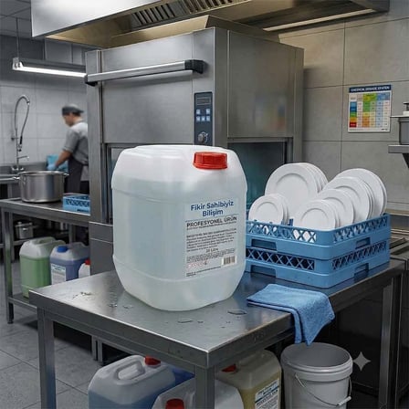 Endüstriyel Bulaşık Makinesi Parlatıcısı 20 Lt  Sanayi Tipi Durulama Sıvısı Lekesiz Hızlı Kurutma Profesyonel Kullanım