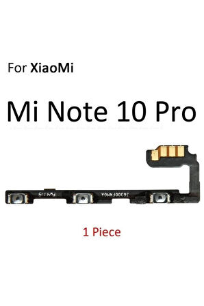 Xıaomi Mi Note 10 Pro Uyumlu On-off Ses Volume Flex Power Flex Güç Tuşu